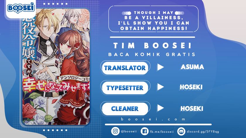 Though I May Be a Villainess, I’ll Show You I Can Obtain Happiness! chapter 3